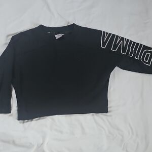 Black Sweater with White Lettering